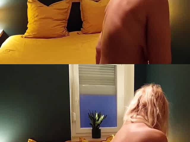 Mature Blonde Wife Enjoys Sex in Nylons