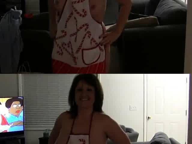 Christmas Dinner with Busty Amateur Girl