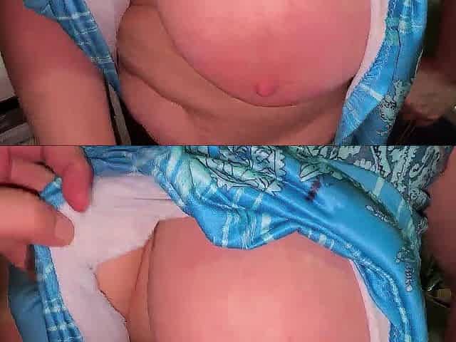 An experienced housewife with large old boobs and an booty had anal-act of love