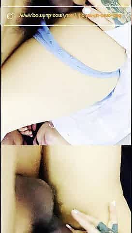 La froto con mi verga y no se resiste a pedirme creampie