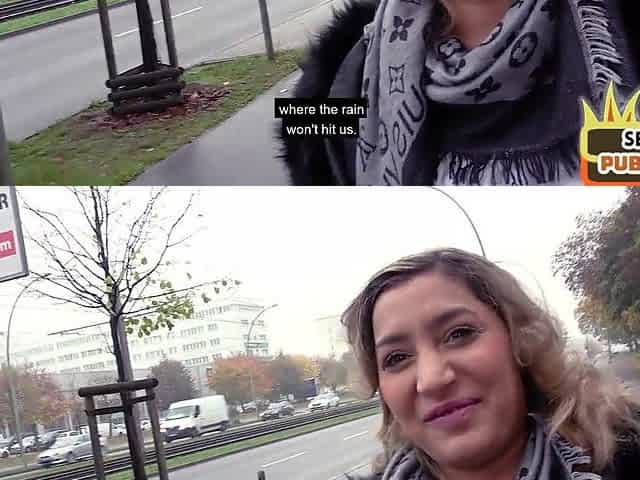 Nasty bigass cougar pussysmashed outdoor