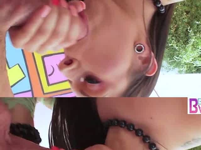 Brunette hair Tori Avano Is getting Her Large Round Ass Drilled