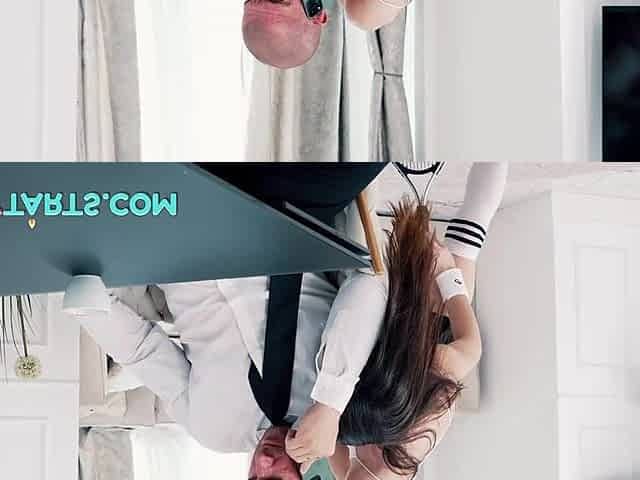 Cute Jane tries stepdad's chubby shlong lastly