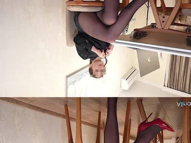 Office Doxy in Red Heels Screws With The Boss on the Table