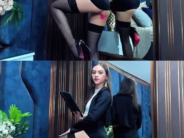 Solo hoe spreading ass and pussy after toying masturbation