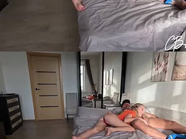 Lustful virgin stepdaughter always comes to her stepdad's room