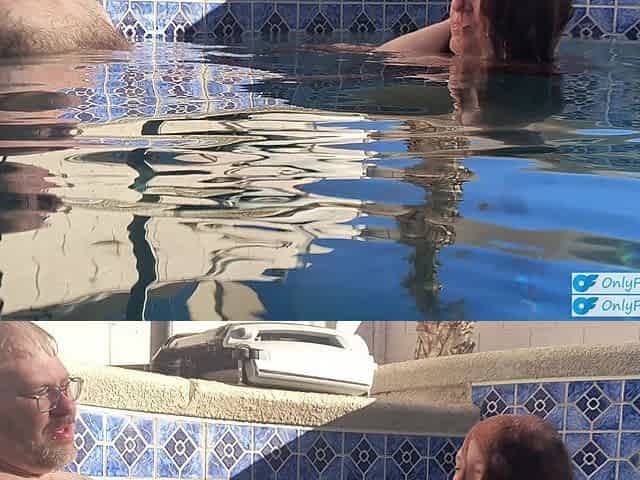 Underwater Outdoor Pool Sex with Long Hair Redhead Rapunzel MILF