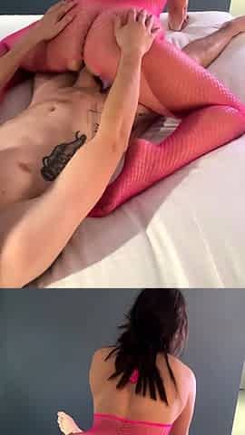 Cumshot on big boobs for slut tit fucking in hd