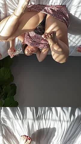 MILF in Sundress Solo W Glass Dildo