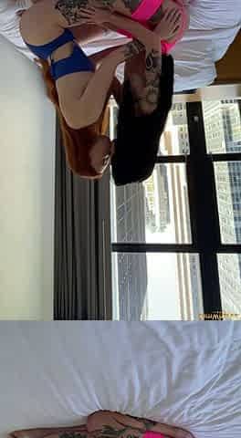 Fetish stockings redhead fingers her beaver