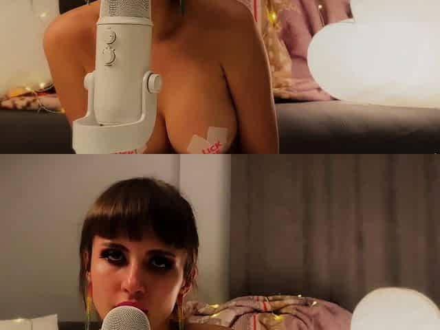 Big boob brunette masturbates on webcam