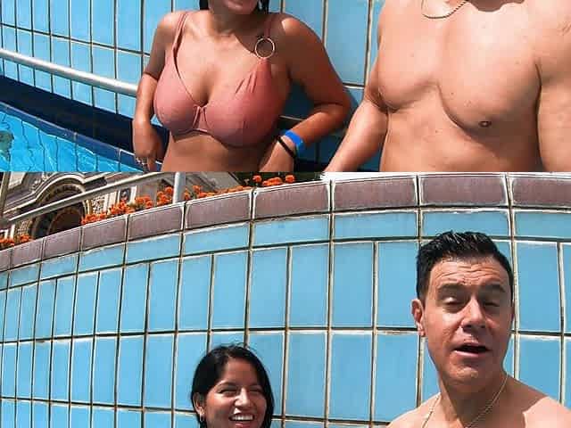 Latina with huge natural tits Amy Amor gets fucked by two cocks