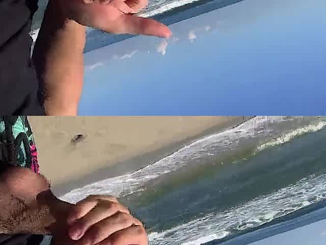 Fortunate dude meets 2 lewd beauties on the beach during the time that masturbating in public