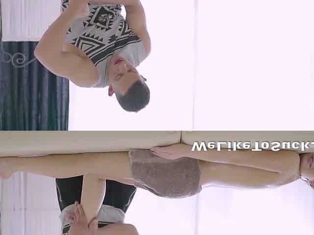 Sexy Russian Hottie Anastazia Slurps On Masseuses Large Hard Dong