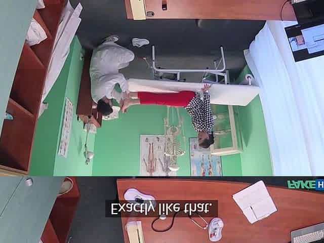 That babe trips, falls and lands on my weenie - Fake Hospital