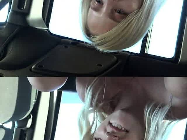 Blonde Kate Bloom's Steamy Public Blowjob, Footjob and