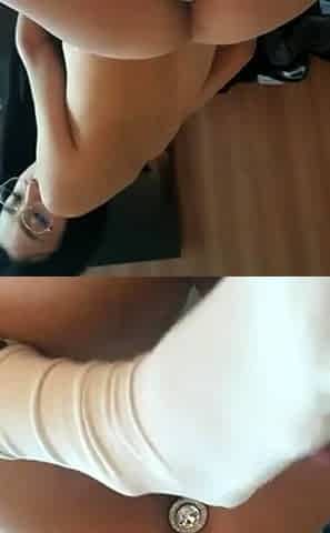Cute amateur brunette gives pov blowjob and fuck