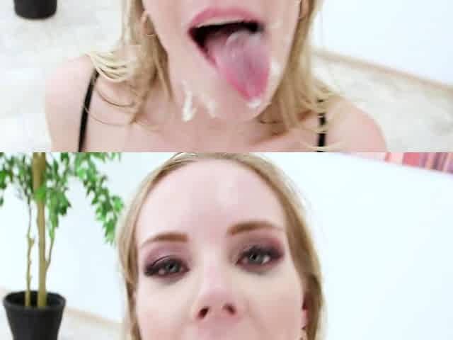 Big ass chubby blonde milf loves sucking big cock