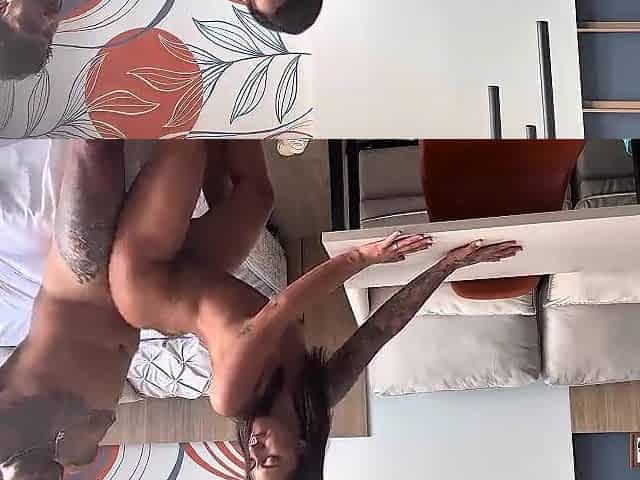 Unforgettable dick hanging with intensive climax.