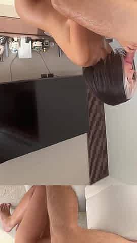 Defiant Oriental woman with a small cunt