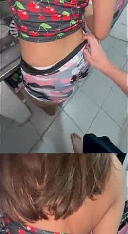 Egyptian Muslim Slut Cheats on Her Husband with His Friend in the Kitchen While He Was in the Living Room