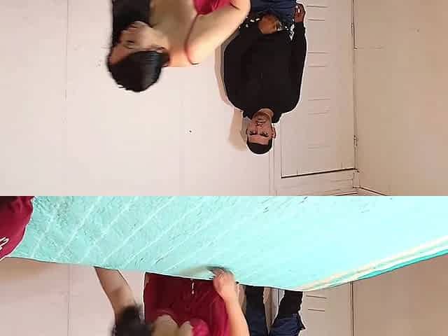 Big Ass Stepmom Who Makes the Bed Gets Caught and Fucked Hard on All Fours by Her Stepson