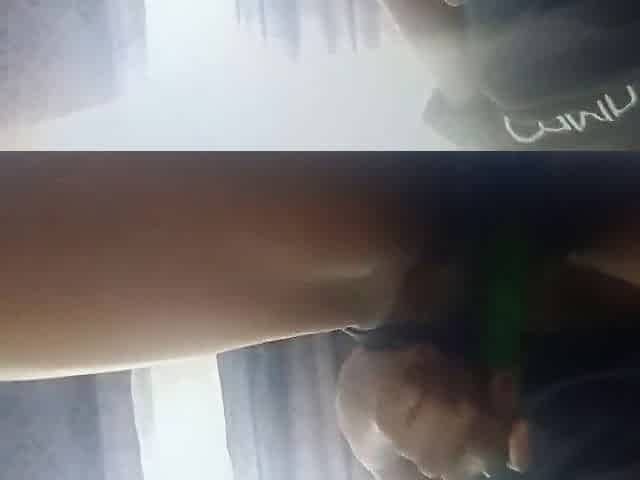 Gal masturbating