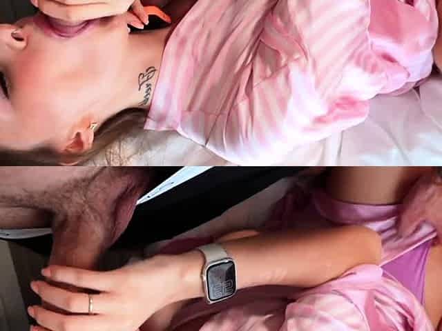 "Yes Honey I'm Alone In My Hotel Room" Cheating GF Creampied