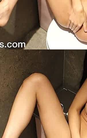 Busted Squirting in Busy Toilet