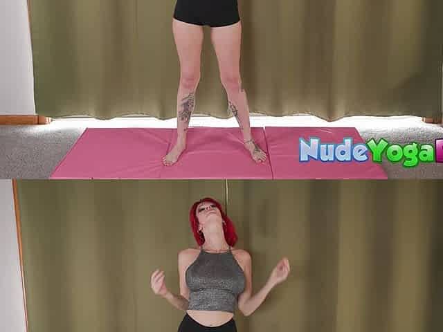 Curvy Redhead MILF Samantha Sinz Hot Nude Yoga Porn