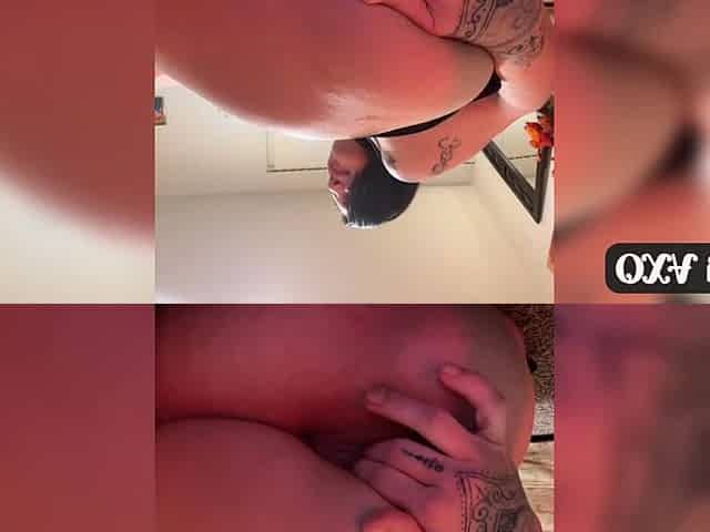 Mature cougar pleasures her sweet pussy intensely with massive black cocks