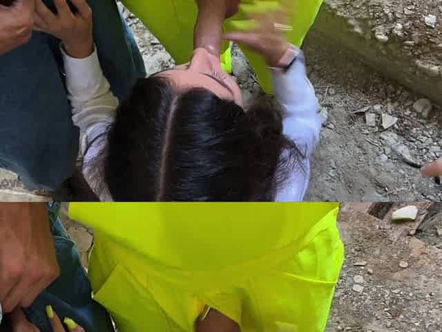 Three Workers Persuade a Fragile Inspector to Fuck