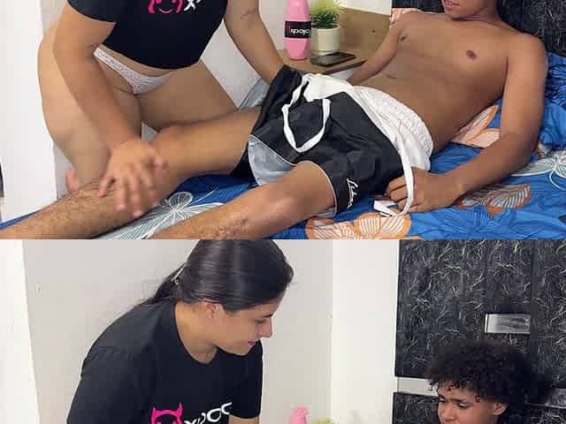 My Fucking Stepmom MILF Asks Me to Give Her a Massage as a Pretext to Fuck Her Delicious.