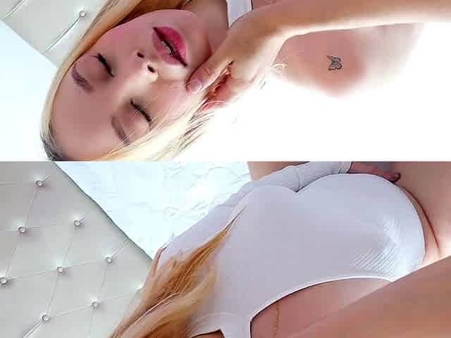 Homemade amateur blonde blowjob