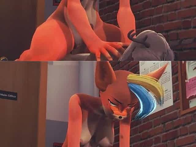 Furry Hentai - Foxy Is Fucked by Futanari Deer - Japanese Asian Manga Anime Film Game Porn