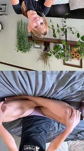 Awesome Amateur teen blonde toying pussy