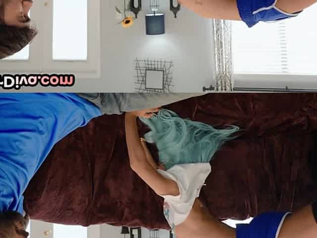 Asian gamer slut bounces on cock