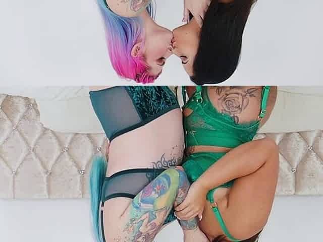 Sexy babes lesbian pussy fingering