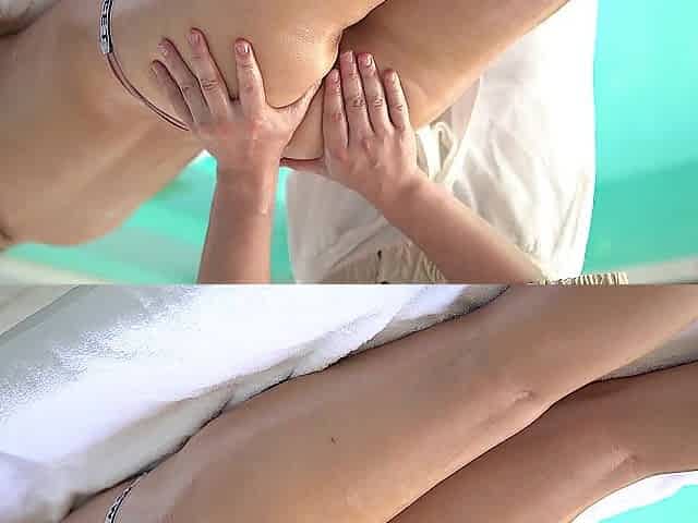 SMALL ORIENTAL MASSAGE SESSION ENDS WITH INTENSIVE HARD THRUSTING