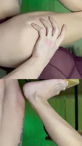 Little Slut Cum with Splashes From Quick Fingers in Pussy