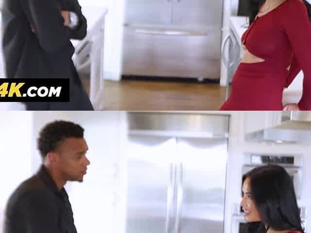 THUNDERCOCK Scarlett Alexis takes large bully knob balls unfathomable from her spouse's boss