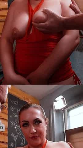 German Creampie Gangbang Pussy Bukkake with Saggy Tits Mature and Guys in Berlin