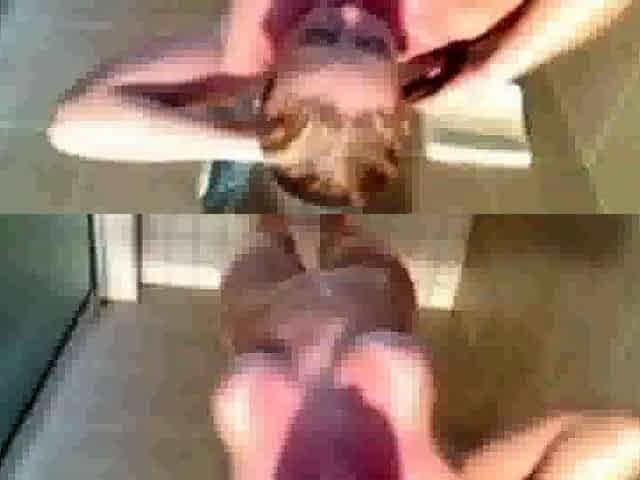 stepdaughter soaps and shaves in shower (voyeur)