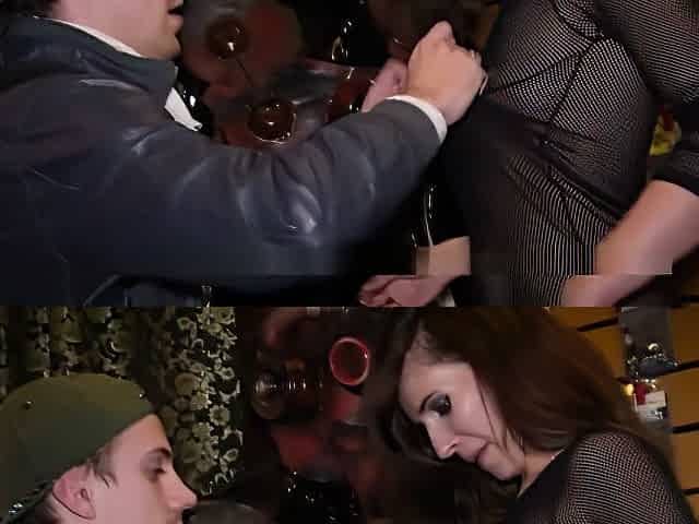 Jeny Shows Her See Through Dress To A Stranger