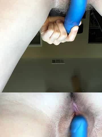 Amateur close up ass toying