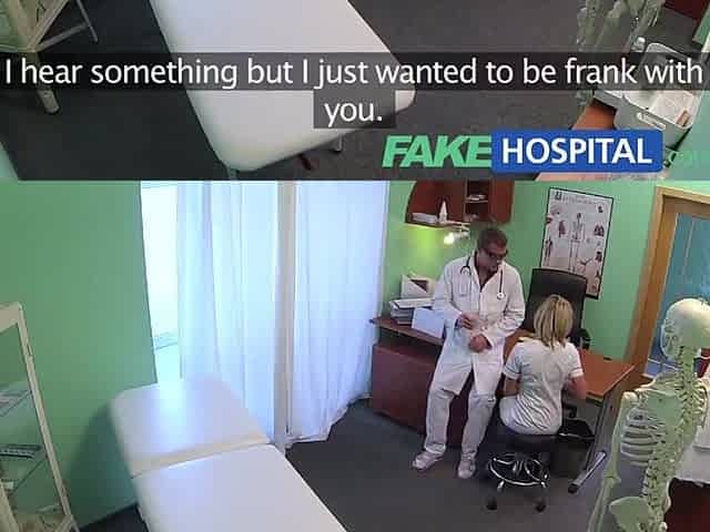 FakeHospital Sexy nurse rims her way to a raise