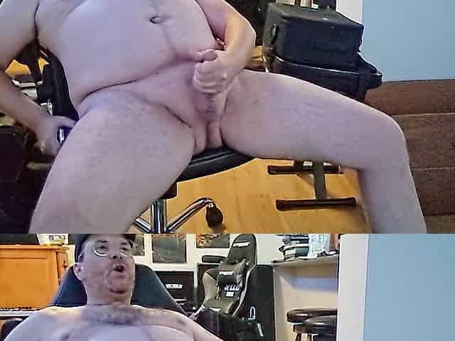 Come over and see me wank my hard ramrod and cum!