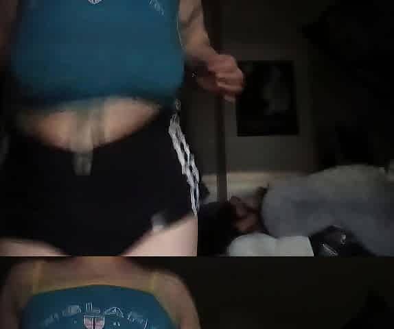 Fooling around with nude breasts