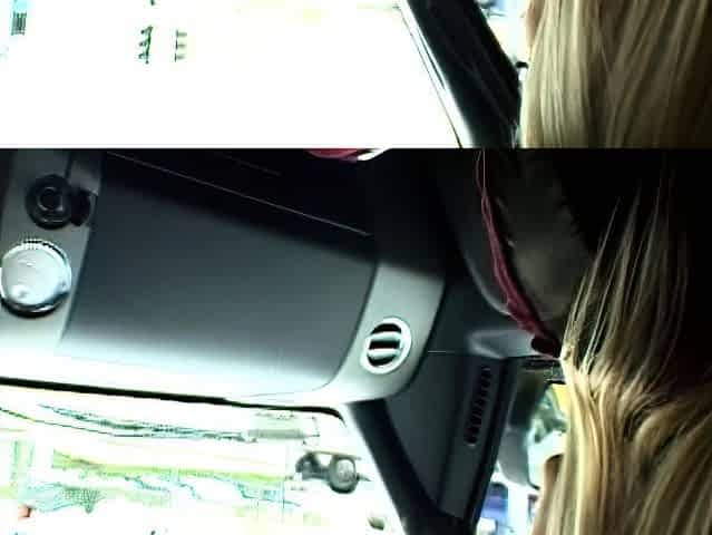 Nice busty blonde plays with her big sex toy