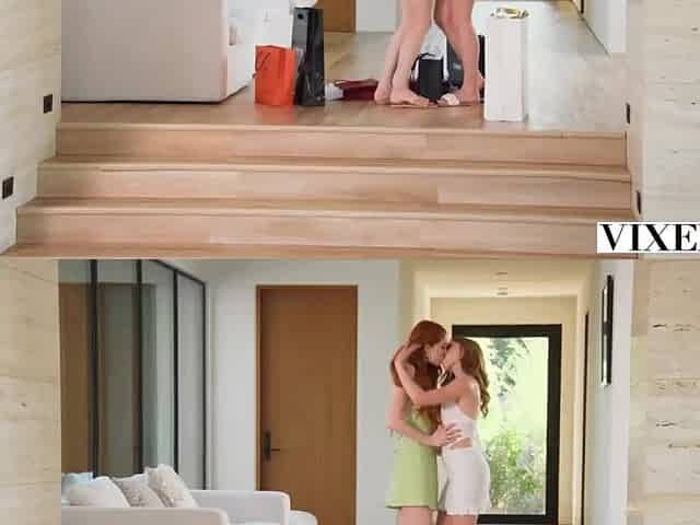 VIXEN Redheaded Besties My Groans And Scarlet Skies Love To Share A Rod